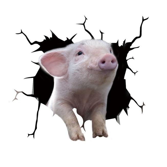 Animal Car Stickers Waterproof PVC Auto Scratch Occlude 3D Simulation Electrostatic Decal Car Window Home Decoration