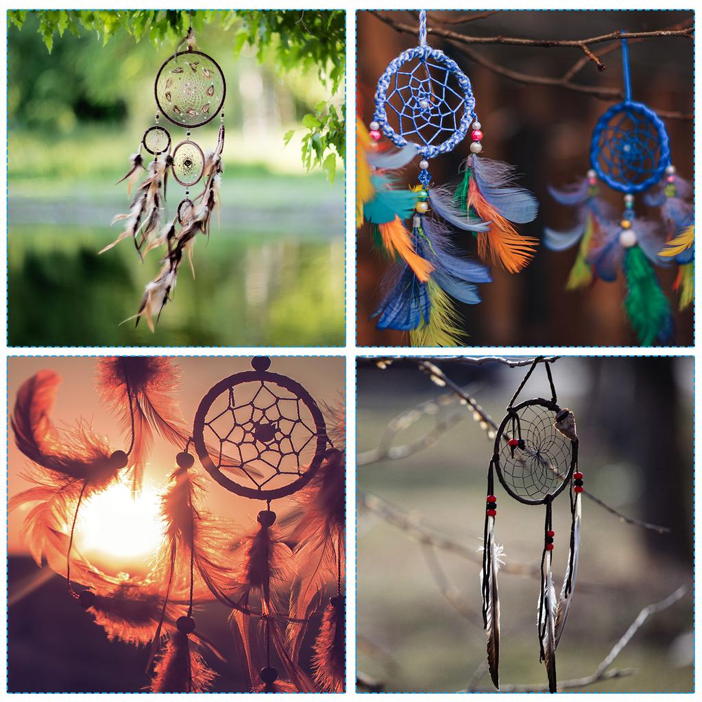 3.9 Inch To 11.8 Inch Dream Catcher Rings, 6 Pcs Metal Macrame Wreath, Silver Tone