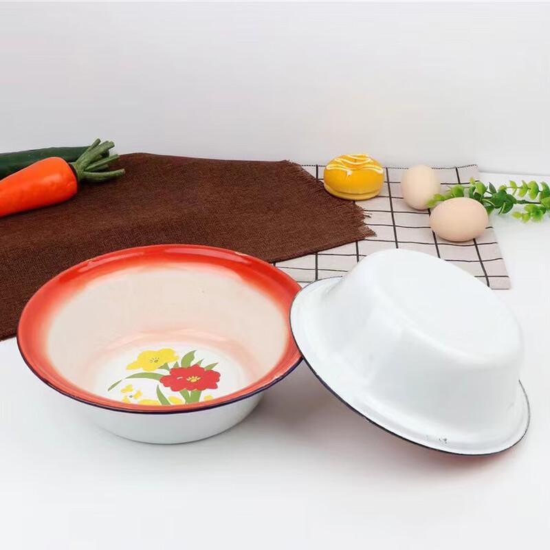 ZISIZ Retro Enamel Bowl Set