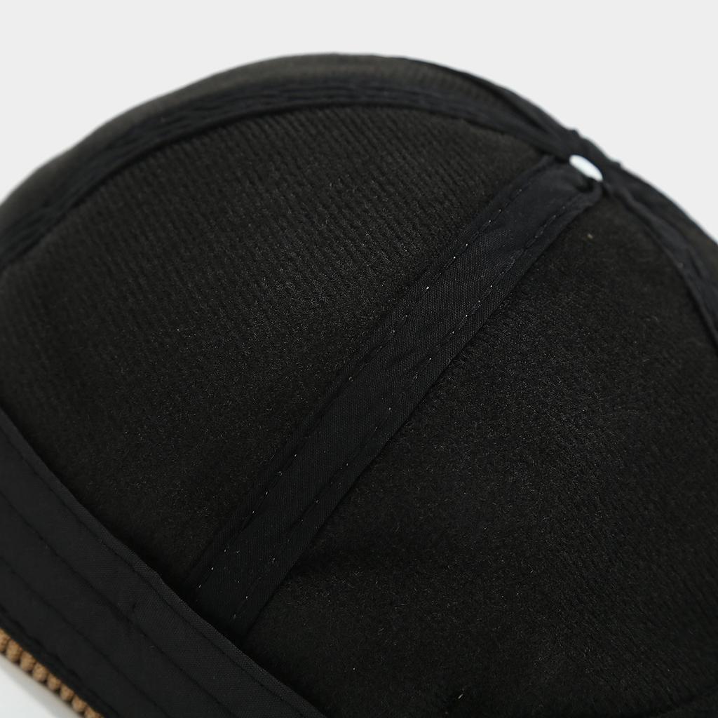 Corduroy Brimless Hat - Soft, Warm Textured Fabric Cap for Fall & Winter, Available In Black, Dark Gray, Beige, and Navy Blue