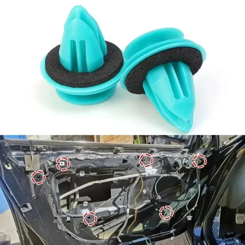 20-100PCS Auto Door Panel Clip with Seal Ring Auto Fastener Rivet Bumper Clip Retainer Car Interior Retaining Accessories