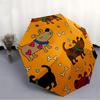 1pc Dogs Pattern Automatic Open/Close Umbrella, Umbrella with cartoon Design, Portable Compact Umbrella for Men & Women, Good Holiday Gift y