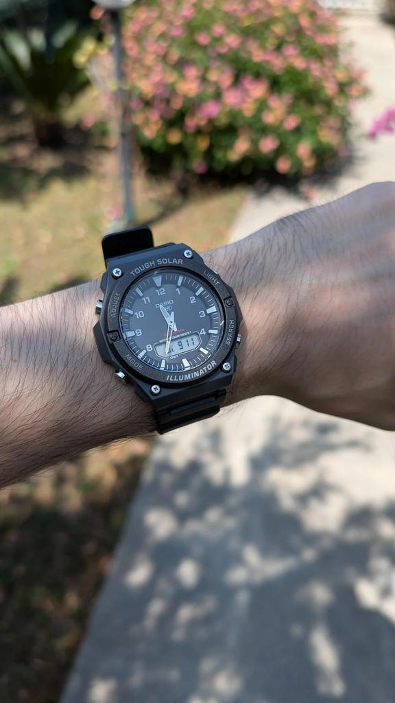 Casio Analog Digital Quartz Watch with Plastic Strap Men's AQ-S820W-1AVEF
