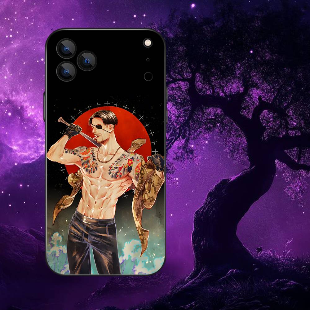 Game Y-Yakuza 0 Phone Case For iPhone 17,16,15,14,13,12,11,Pro Max,XSX,,XR,SE,Mini,8,7,Soft Silicone Black Cover