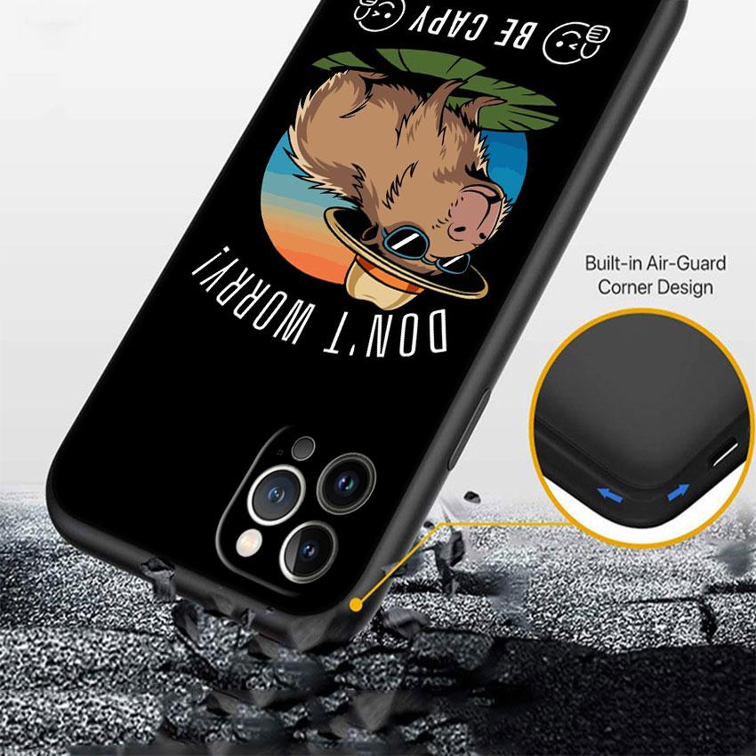LO19 Cartoon Wasserschwein Softshell Handyhülle für Redmi Note 8 9 Pro Max 9S 9T 9C NFC 8T 8A 10A A4
