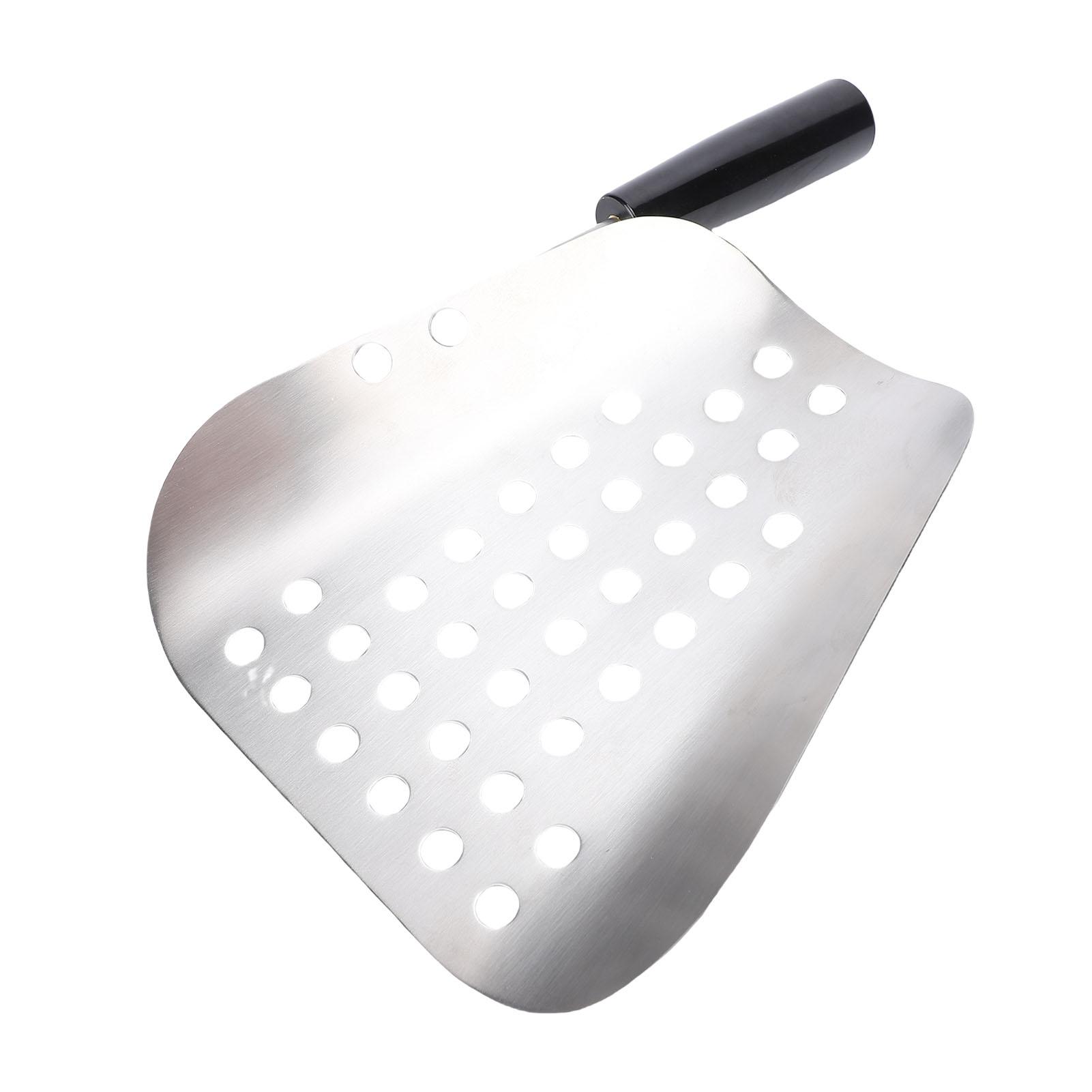 

Perforated Popcorn Scoop Stainless Steel French Fry Quick Fill Tool for Commercial Restaurant Cinema