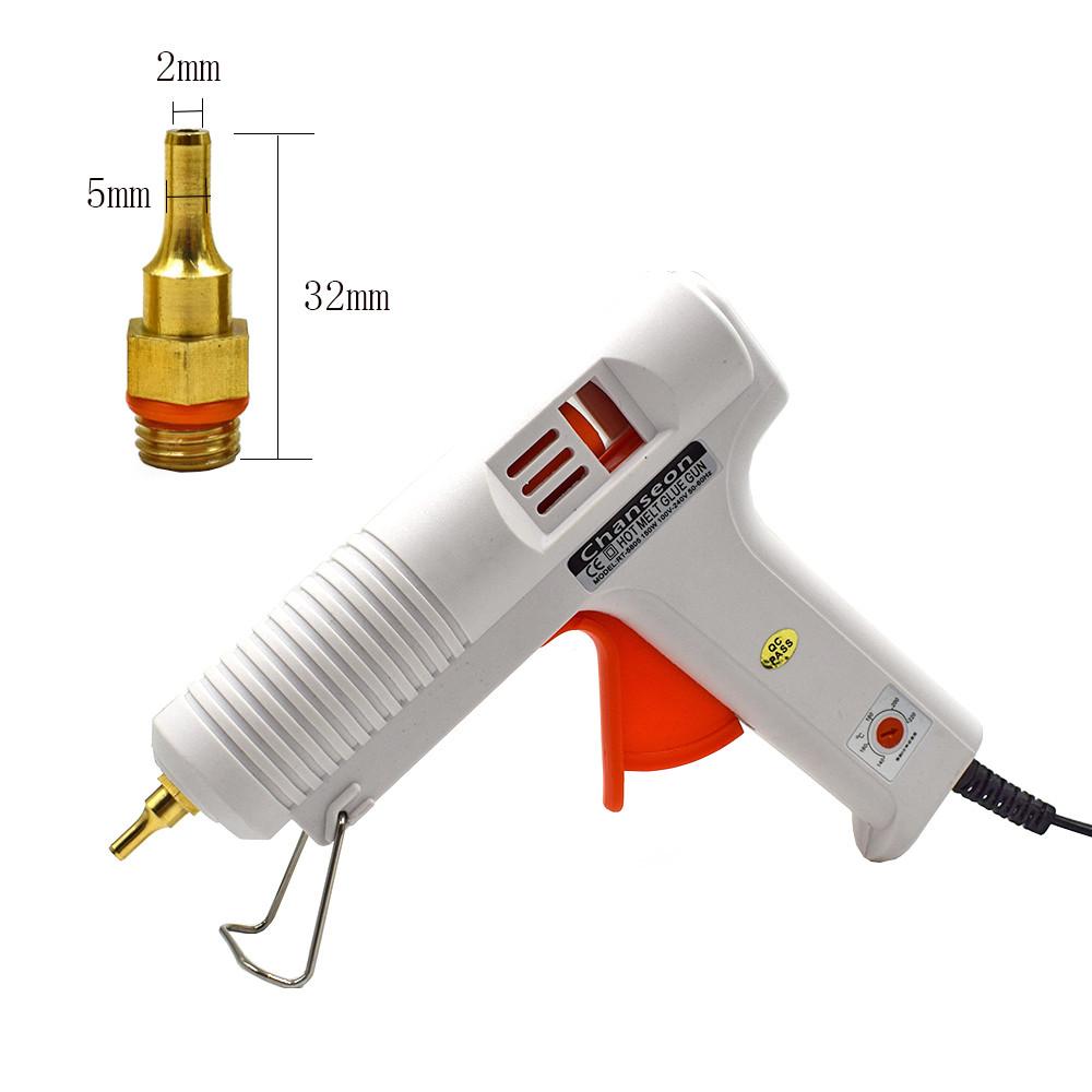 150W EU/US Hot Melt Glue Gun Smart Adjustable Temperature Copper Nozzle Heater Muzzle Diameter 11mm Craft Repair Tool