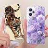 Transparent For Realme Q5 Case RMX3478 Cute Fashion Butterfly Funny Painted Soft Bumper Cover For Real me Q5 Casing
