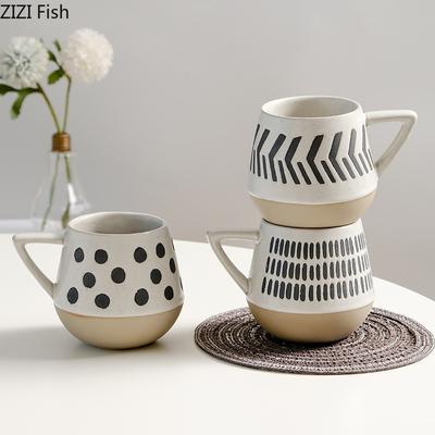 Tasse à café simple pour couple, pour le thé de l'après-midi, pour le bureau, en céramique, pour la maison moderne, pour le petit-déjeuner, le lait, créative, pour boissons, cadeaux