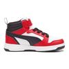 New PUMA REBOUND Anti-Slip And Wear-Resistant Breathable Mid-Top Kids' Skateboarding Shoes Red White Kids' 393832-03