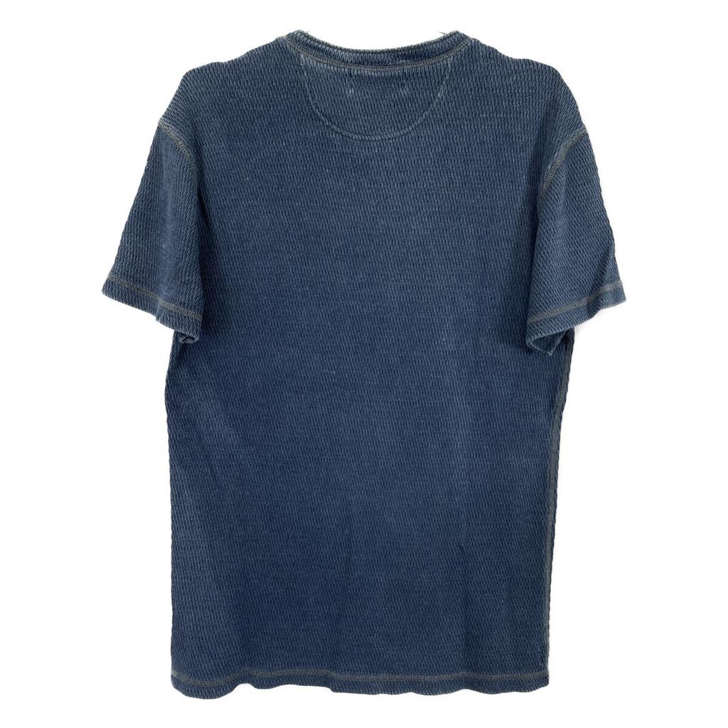 RRL Indigo Henley Neck Short Sleeve Top tops M IndigoUsed