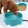 Outdoor Heated Dog Bowl Keep Water From Freezing Safe Design Thermal Plastic Water Bowl Pet Supply Winter Keep Warm