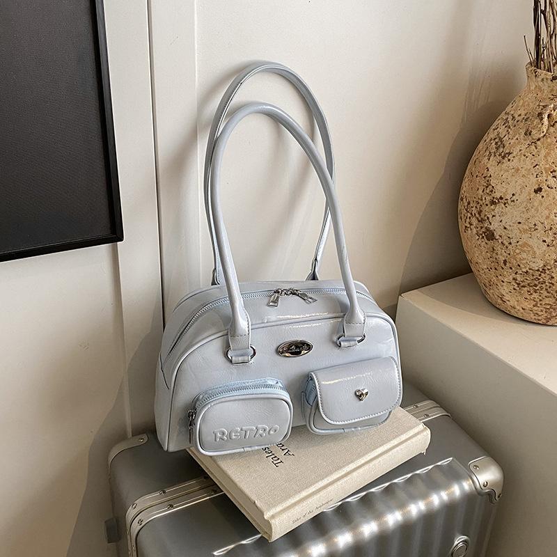 Korean version of trendy niche design armpit bag women's 2025 summer new shoulder bag multi-pocket trendy handbag