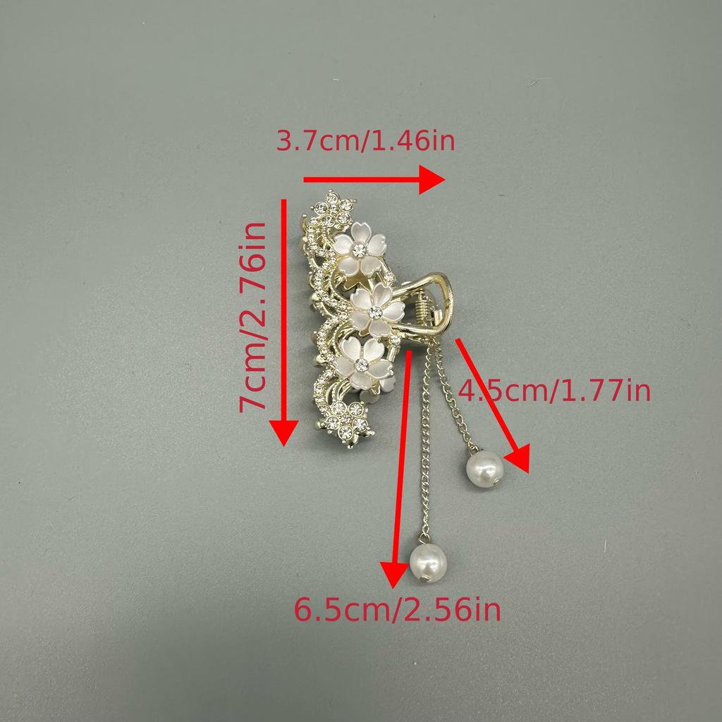 Elegante Süße Frische Kamille Quaste Kralle Clip Damen Mädchen Prinzessin Stil Lässig Freizeit Haar Accessoires