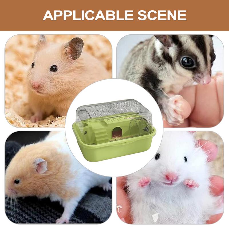 Hamster Cage Hamster Habitat Cage With 2 Tiers Silent Running Wheel Attached Small Animal Habitat For Chinchilla Bunny Gerbil
