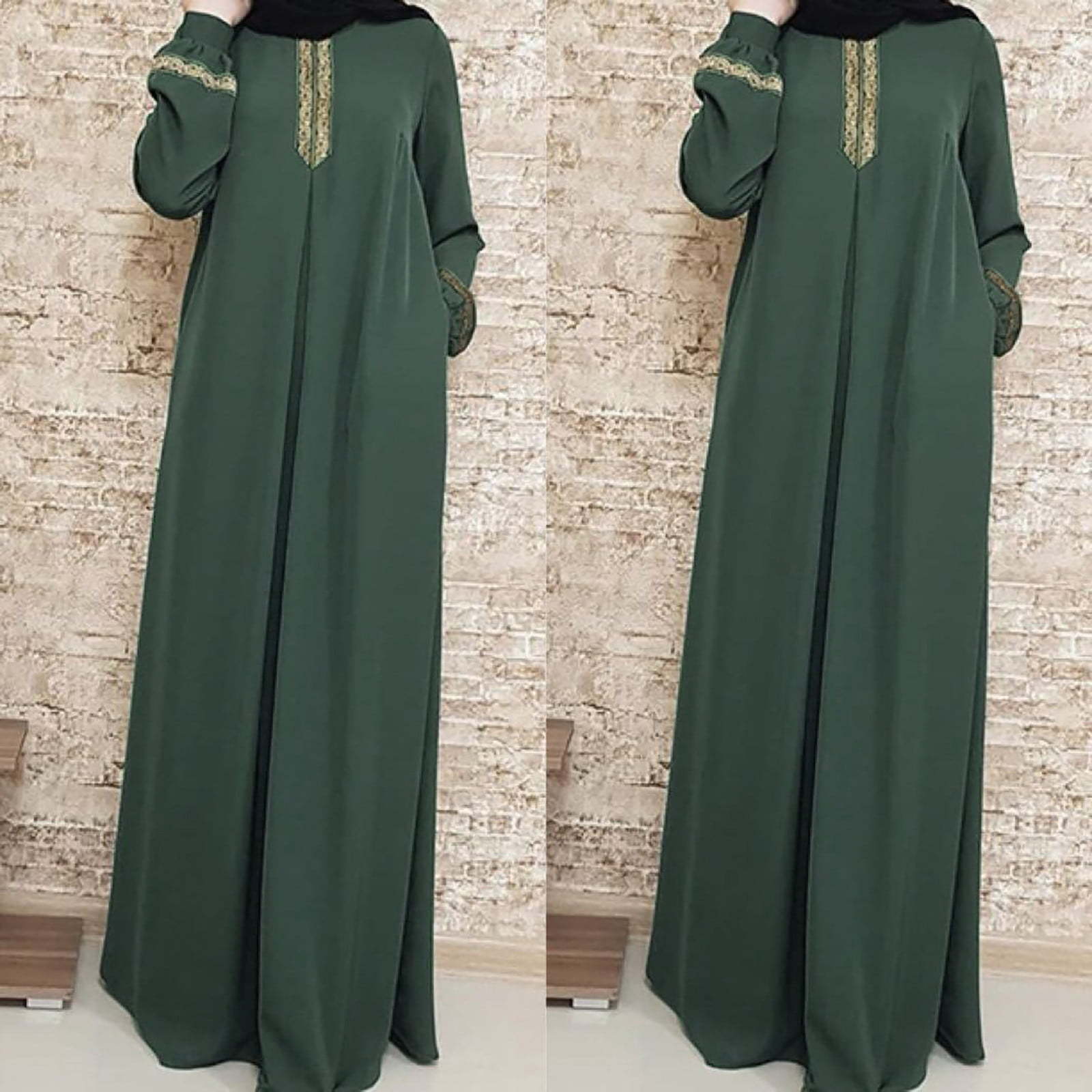 

Новое свободное платье большого размера в этническом стиле для женщин XL зелёный