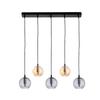 Nordic led g9 bola de vidro jantar luminária cinza/âmbar cabeceira quarto balcão barra corredor café decoração luzes penduradas com lâmpada