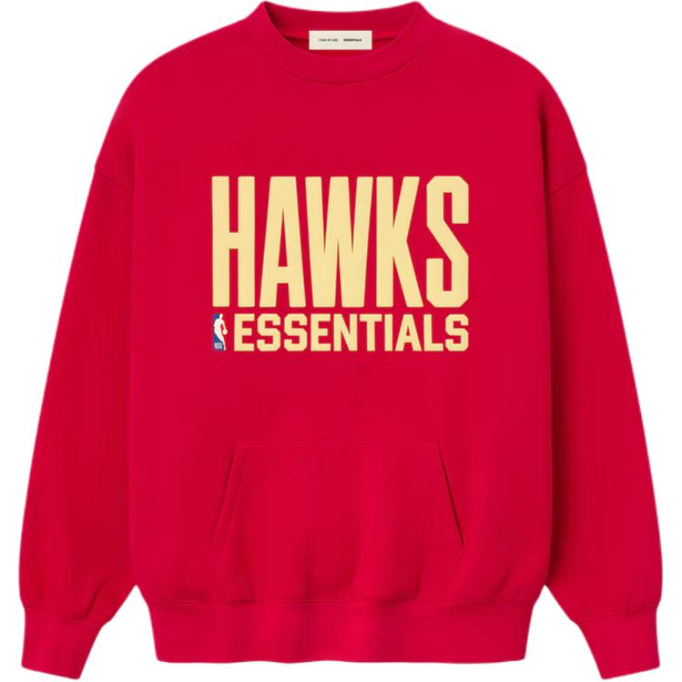 Fear of God Essentials Hawks Crewneck Red Men Tops 192AT256511F L