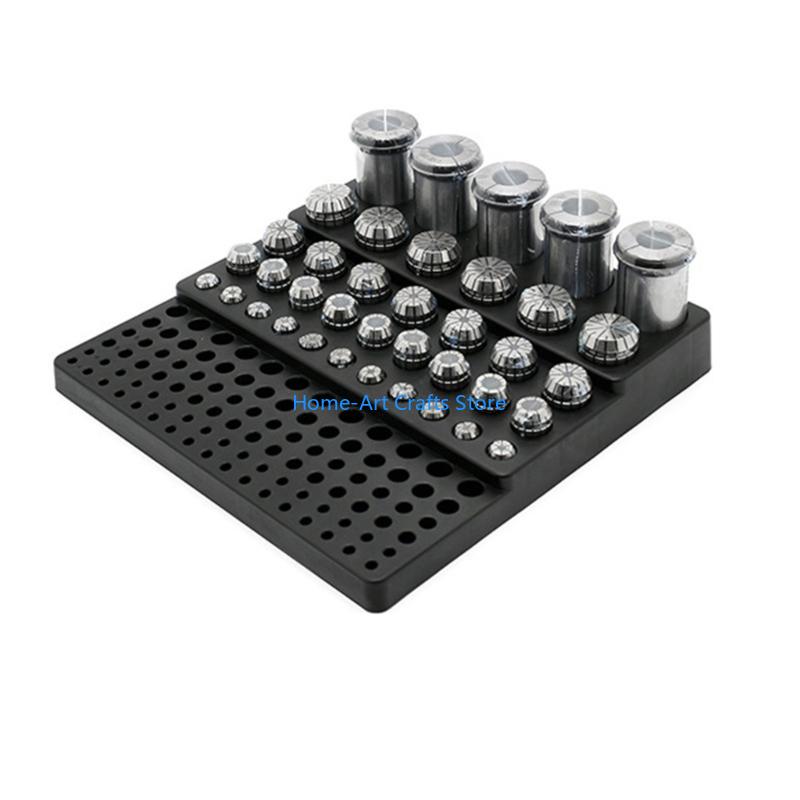 Y3NA Multifunctional Drill Holder 131 Hole Tool Holder for 4-32mm Milling Cutter Drill Bit Storage Box Tool Organizers Rack