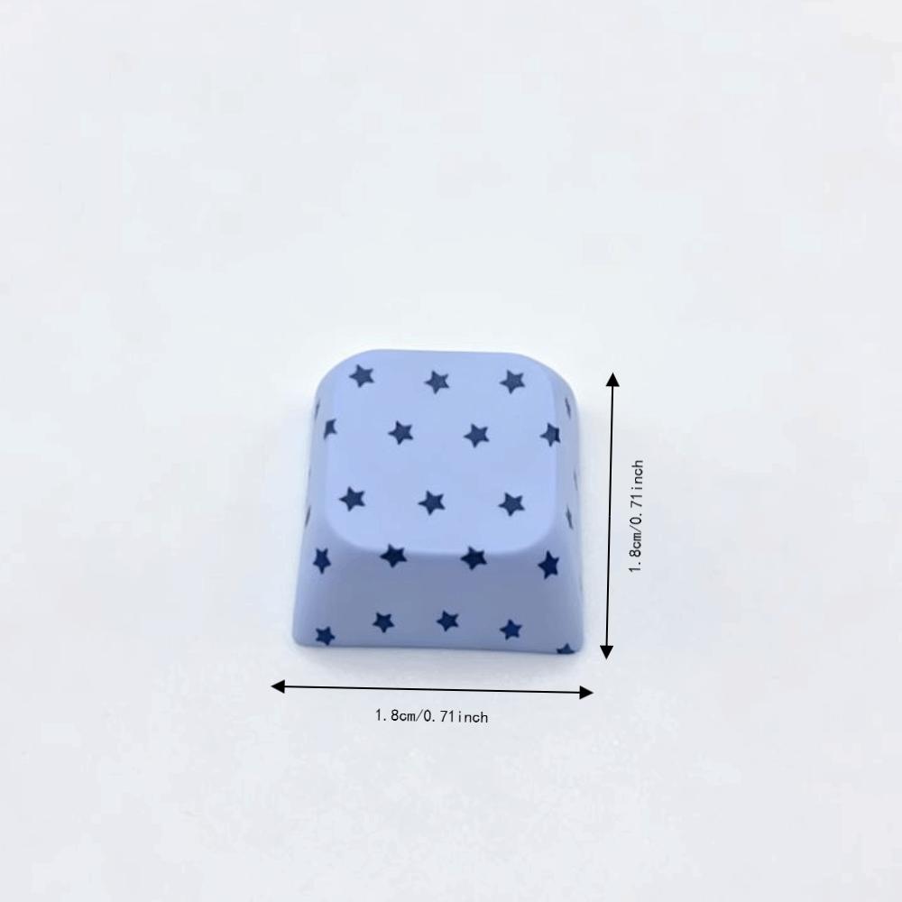 5 Pcs Novelty Design Polka Dot Keycaps Handmade Craft Switch Tester Keychain Keyboard DIY