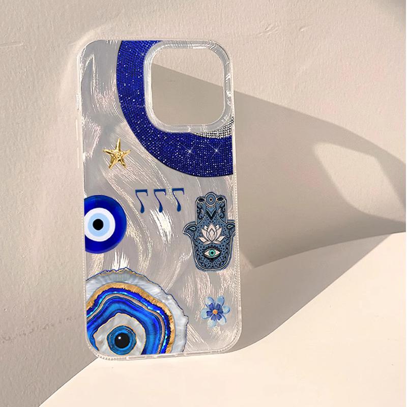 Evil Eye Phone Case For Samsung Galaxy S26 Ultra S25 S24 FE S22 S23 Plus A56 A55 A54 A15 A53 A36 A16 Shockproof Protective Cover