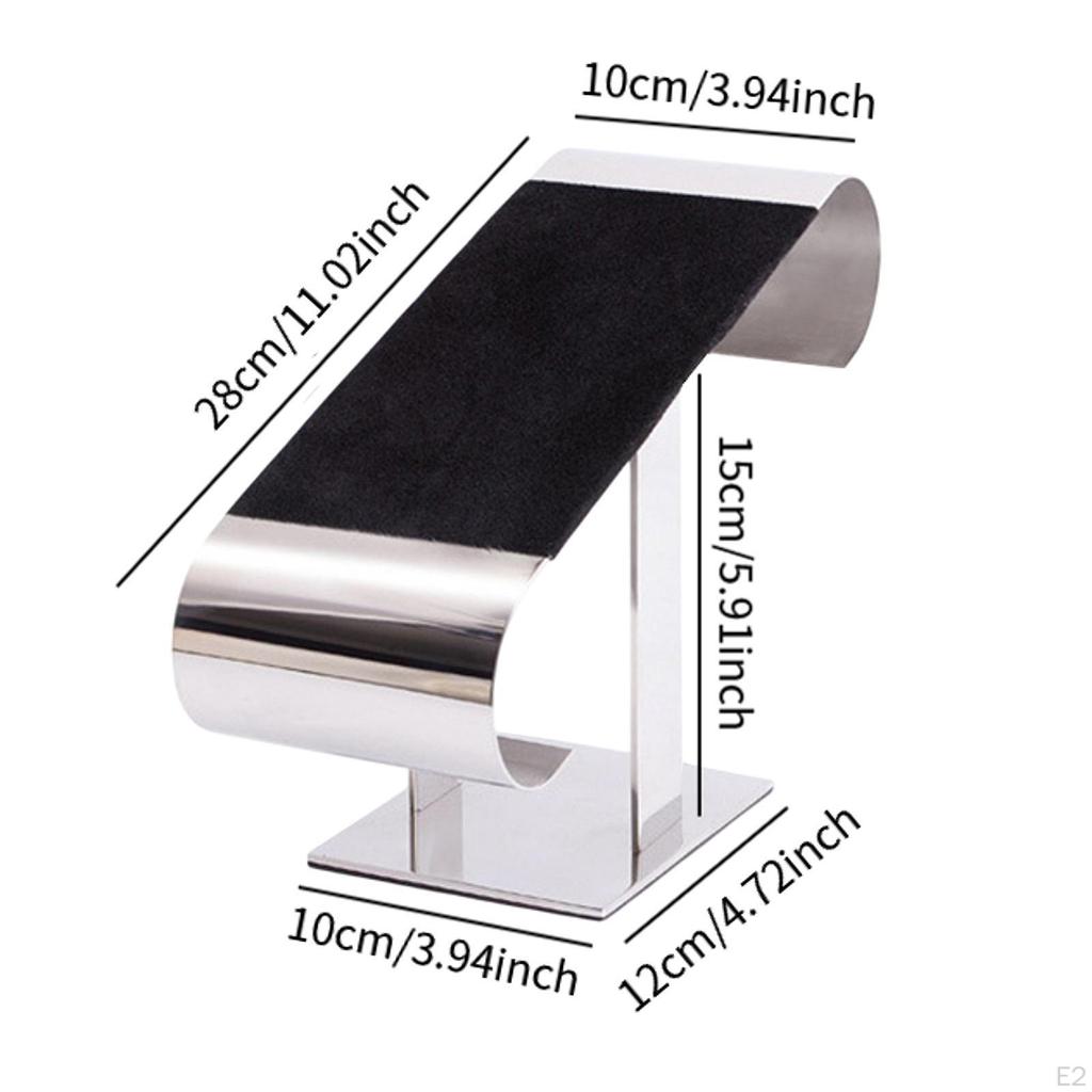Belt Display Stand Store Prop Stainless Steel Organizer Rack for
