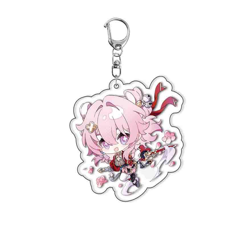 Layered Jade Yunli Jiaoqiu Anime Keychain Pendant 5.5cm