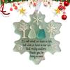 Snowflake Shaped Friendship Decorative Ornaments Winter Friendship Ornament Christmas Tree Hanging Keepsake Xmas Gift