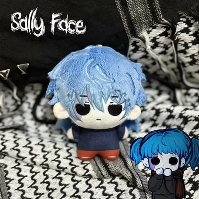 Spiel Sally Face Sal Cosplay Puppe Plüsch Stoffpuppen Baumwollfigur Plüschtier Weich Halloween Zubehör Requisiten