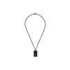 Emporio Armani Fashionable Personality Eagle Logo Black Stainless Steel Necklace Men Necklace EGS2872001