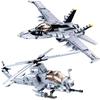 Sluban AH-1Z VIPER Aircraft Plane Helicopter Gunship Building Blocks War Weapon Bricks Brinquedos Boys Toys