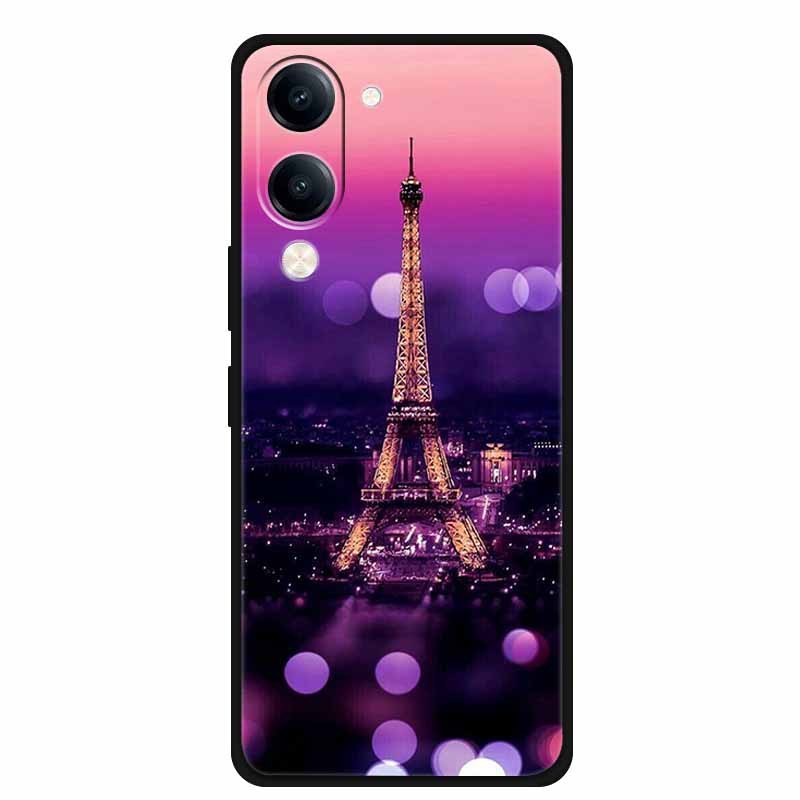 For Vivo Y29s Case Phone Cover Black Silicone Soft Case for Vivo Y19s GT Cover 6.74" Shell Dustproof Coque VIVO Y19sGT Y29 S 5G