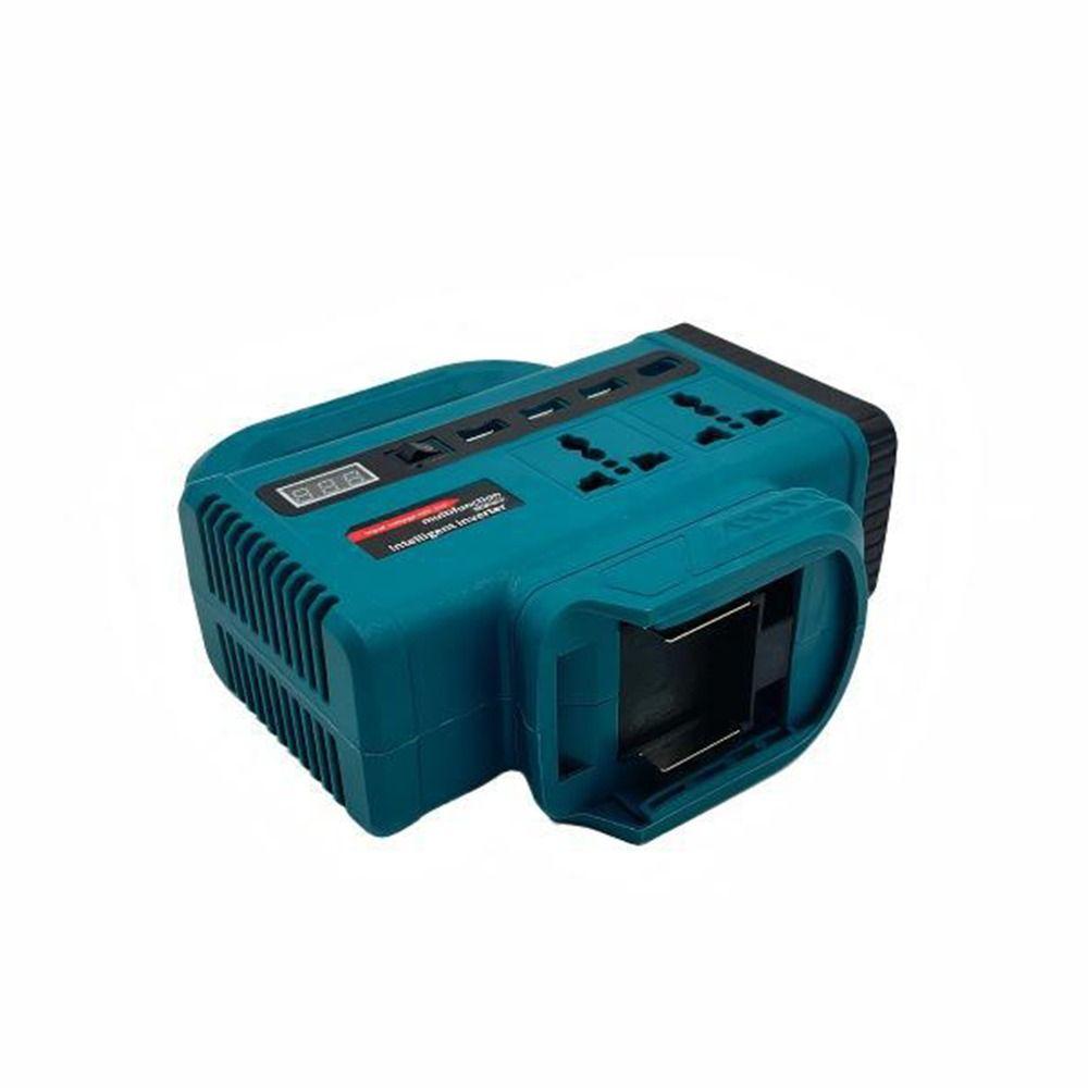 AC Power Outlet 120W Portable Power Inverter Digital Voltage Display LED Work Light