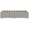 Bed Frame Without Mattress Light Grey 100x200 Cm Fabric