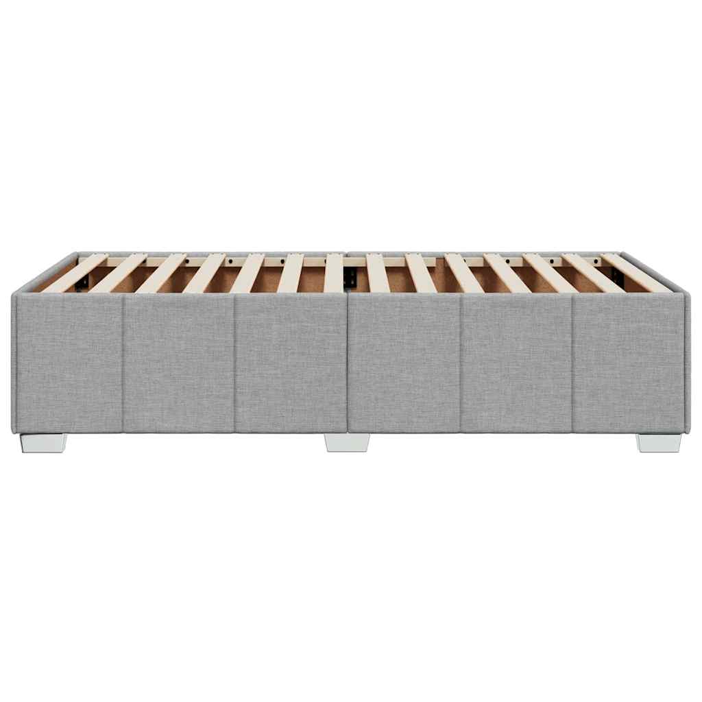 Bed Frame Without Mattress Light Grey 100x200 Cm Fabric