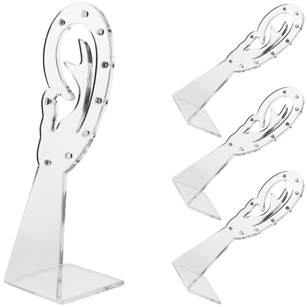 4 Stück Einzelhandels-Displayhalter Ohrförmiger Schmuckständer Zeigen Ohrringaufhänger Halskettenständer