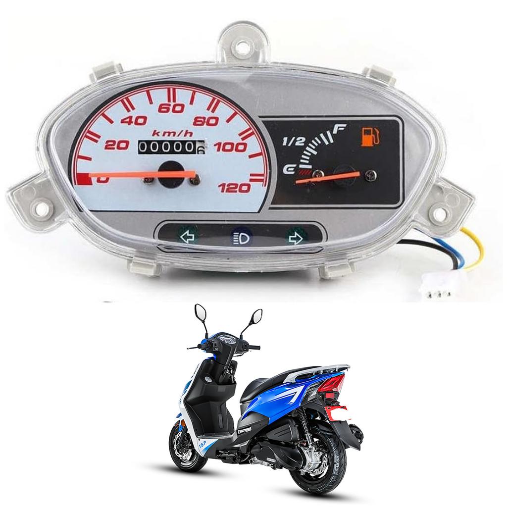 12V Motorcycle Odometer Speedometer Instrument for JOG 100 125CC with Weatherproof Construction & Low Power Consumption