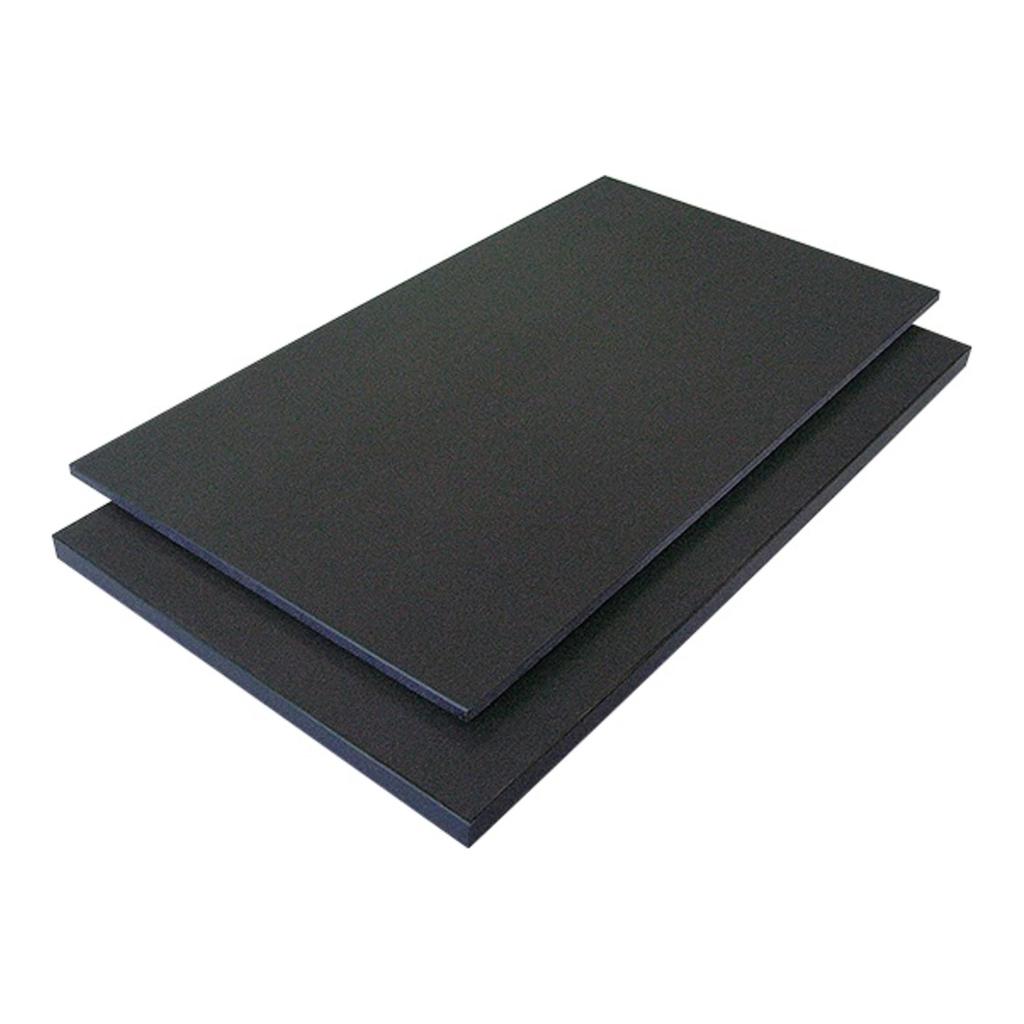 Yamashita Kogei Tagliere ad Alto Contrasto Professionale 50 x 25 x 2cm PE Cucina Ristorante Fatto in 1 pezzo K1, Grado, Spesso, Materiale, Nero,