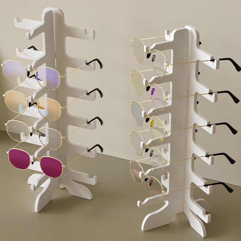 Multi-Layer Storage Mold White Sunglasses Rack Mold Glasses Holder Mold Multi-Layer For Home Display Crafting Projects Eyewear