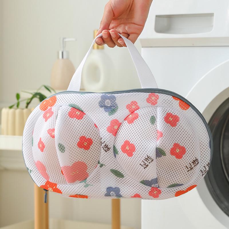 

3D-переносной мешок для белья для бюстгальтеров — антидеформационный, машинная стирка, сетчатая защита для нижнего белья