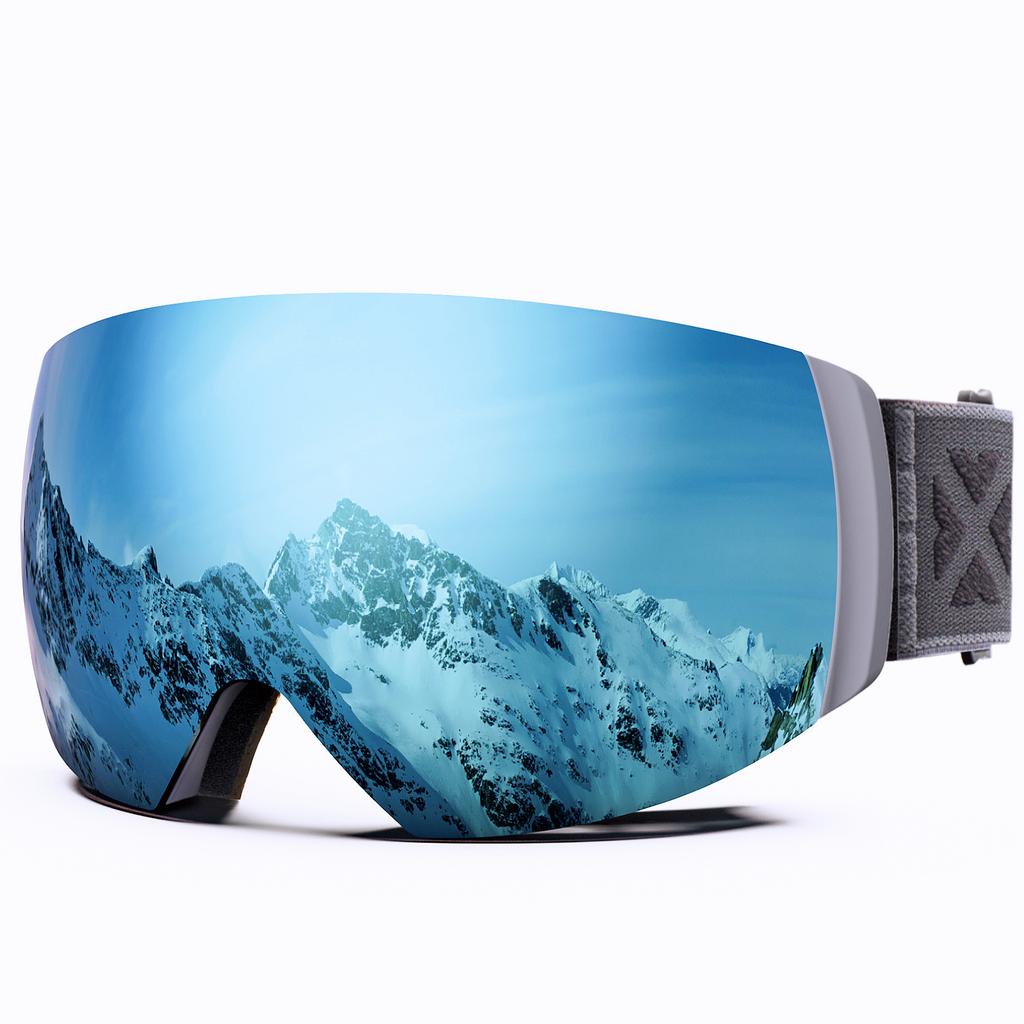 Maxjuli Professional Magnetic Winter Sport Ski Goggles Anti-Fog Uv400 Skiing Snowboard Glasses Snowmobile For Men Women M6