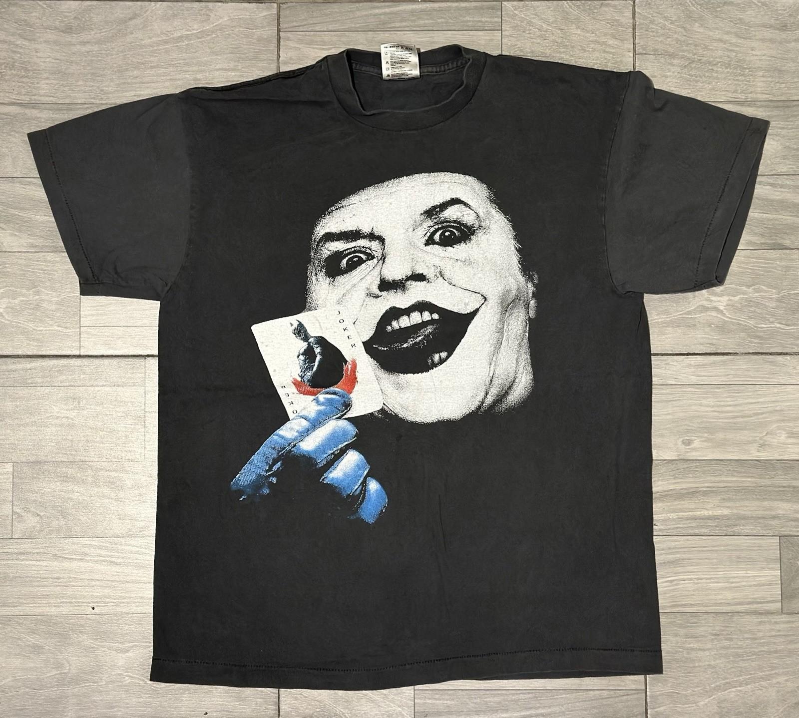 JOKER vintage 1990 BATMAN t shirt JACK NICHOLSON L Unisex T-Shirt S