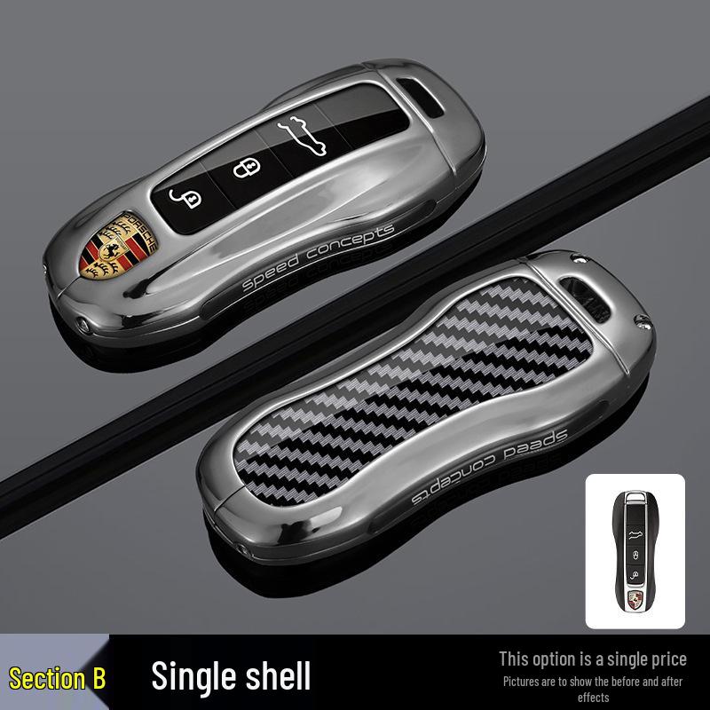 

High-End Key Case for Porsche Panamera, Macan, Cayenne, Taycan, 718 1 Piece