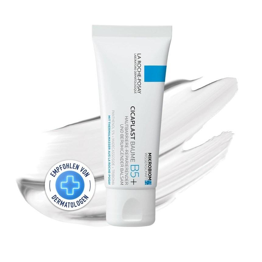 La Roche-Posay Cicaplast Baume B5+ Soothing Repair Cream 100ml, Panthenol Repair Irritated Skin Care Cream B5+ Cream 100ml × 1