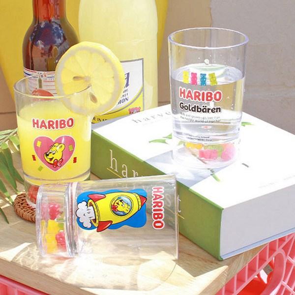 Haribo Gold Bear transparent cup 200ml, lettering, 1 piece