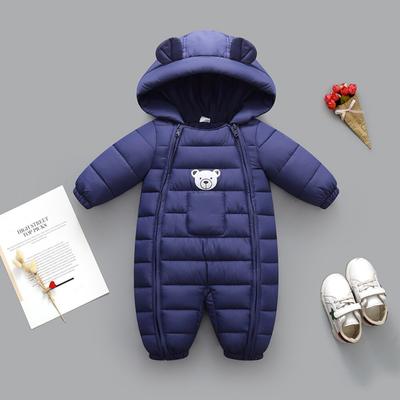 Abbigliamento monopezzo per bambino Pagliaccetti con cappuccio invernale Tute in cotone spesso per tute calde Tute da neve Abbigliamento per bambini