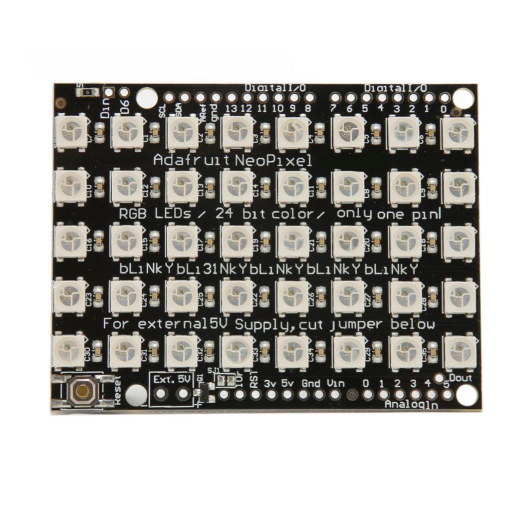 WS2812B 5050 RGB LED mit integriertem Treiber 5x8 40 Bits Vollfarb-Licht-Entwicklungsplatine für Hotel