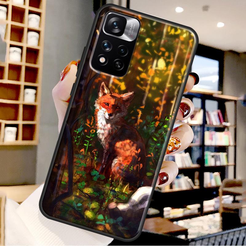 

Cute Animal Fox Case For Xiaomi Redmi Note 12 11 10 9 8 Pro Note 12S 11S 10S 9S Cover For Redmi 9 10 12 C Redmi Note 10 Pro