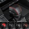 Car Leather Gear Shift Knob Cover Automobile Anti-slip Protector for 2024 Toyota Land Cruiser Prado LC250