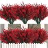 10pcs Simulated Plant Plastic Lavender Wheat Ears Indoor and Outdoor Decorative Purple Lavender Fake Flowers Wedding Decoration